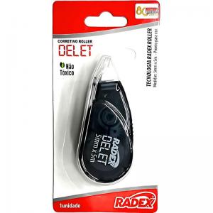 Corretivo Fita Radex Delet 5Mx5Mm Escritório Escolar