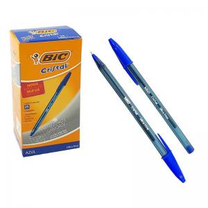 Caneta Bic Cristal Fina Fashion 0.7Mm Esferografica Azul com 25 Unidades - Bic Brasil