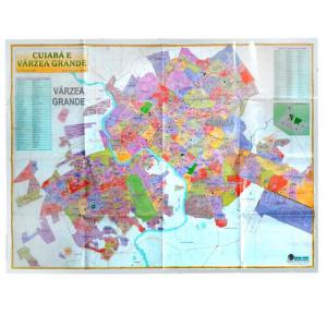 Mapa Cuiaba e Varzea Grande Escolar 117X87Cm - Angela Maria