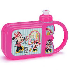 Lancheira Plástico com Garrafa Squeeze Minnie - Plasduran