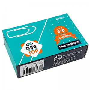 Clips Aço Galvanizado Número 3/0 com 50 Unidades - Clips Top