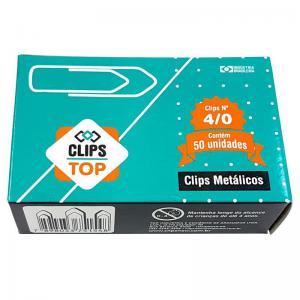 Clips Aço Galvanizado 4/0 com 50 Unidades - Clips Top
