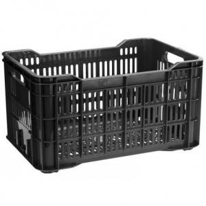 Caixa Mercado Plastica P/Entrega Preto 30X36X55Cm