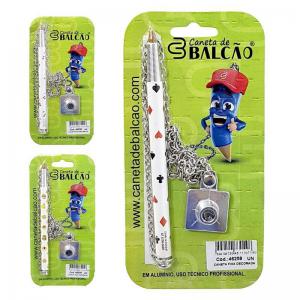 Caneta Fixa Decorada com Base para Balcão