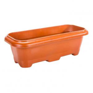 Floreira Plástica Marrom 950Ml Decorativa