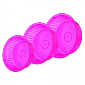 Conjunto Bacia Plastica Transparente Colorida com 3 Unidades 1,25L/2,5L/5L - Ercaplast