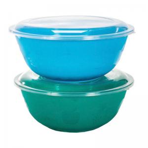 Saladeira Plástica com Tampa Transparente 3Lt -Ercaplast