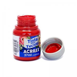 Tinta para Tecido Vermelho Profundo - Acrilex