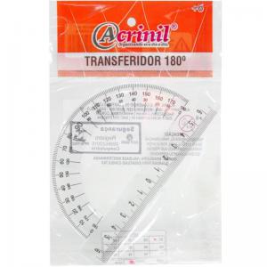 Transferidor Cristal 180 Graus - Acrinil