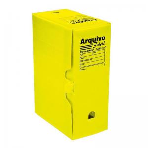 Arquivo Morto Polionda Amarelo 35X25X13Cm Polibras