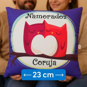 Almofada Coruja Pelúcia Namorados 36Cm Jls Toys