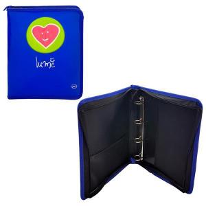Fichário Escolar Lume Dac Azul - Material Resistente