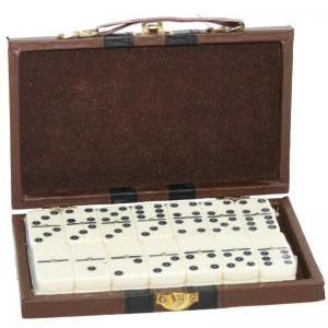 Domino Resina Jumbo 28Pcs com Estojo Plastico