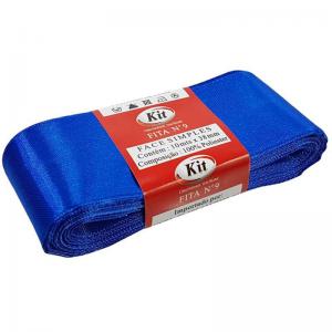 Fita de Cetim 38Mmx10Mt Azul Royal - Kit