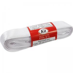 Fita de Cetim 15Mmx10Mt Branco - Kit