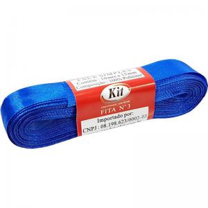 Fita de Cetim 15Mmx10Mt Azul Royal - Kit