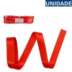 Fita de Cetim Vermelha 22Mm 10M Presente Decoração