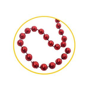 Enfeite Natal Corrente Bolinha Vermelho 180Cm - Multiart