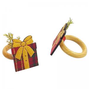 Porta Guardanapo Natal com 6 Unidades - Detalhe Original