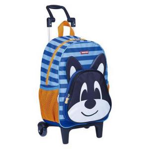 Mochila C/Rodinha Kids Dog Media 36X28X13Cm - Sestini