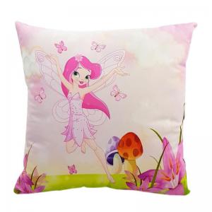 Almofada Pelucia Princesa Rosa Claro 37X37Cm - Jls Toys - Pre