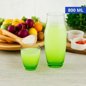 Moringa Vidro com Copo Verde 800Ml 27Cm - Wincy