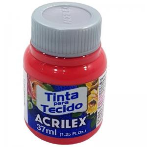 Tinta para Tecido Acrilex 37Ml Vermelho Bebe