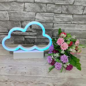 Luminária Led Neon Nuvem Azul Decoração Quarto