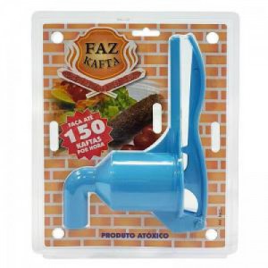 Máquina Manual Kafta Plástico Cozinha Prática Azul
