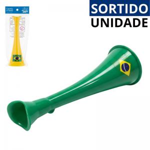 Corneta Plástico Curva Brasil 21 Cm - Dollar Brasil
