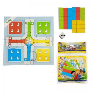 Jogo Ludo em Madeira com 21 Peças