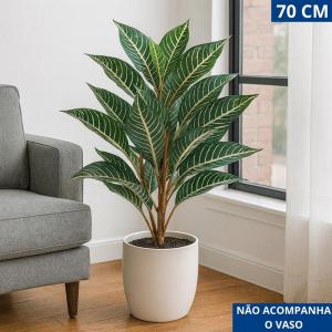Planta Artificial Decorativa Verde 70Cm Ambiente Interno