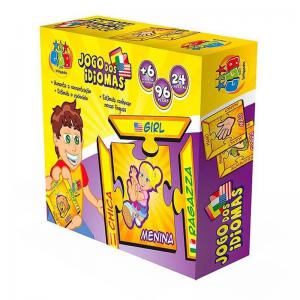 Jogo dos Idiomas Ggb com 96 Peças e 24 Cartelas - Ddc