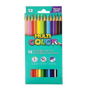 Lapis de Cor Inteiro 12 Cores Faber Multicolor
