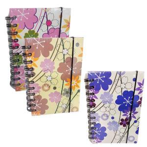 Caderneta para Anotações com Pauta Feminina Decorada Flores Sortidas com 120 Folhas - Centro Oeste