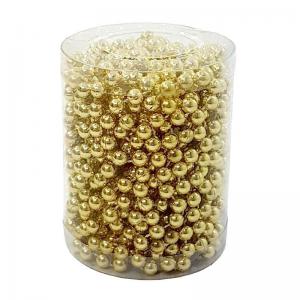 Enfeite Natal Corrente Bolinha Dourado 8Mmx10Mt - Centro Oeste