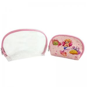 Necessaire Sereia Rosa Kit com 2 Peças