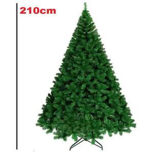 Arvore Natal 210Cm Pinheiro Verde Luxo Galhos com Pé de Ferro - C.o