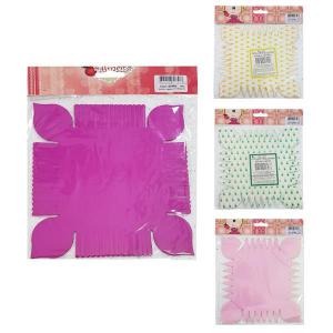 Papel para Bala Formato Flor Sortidos com 50 Folhas