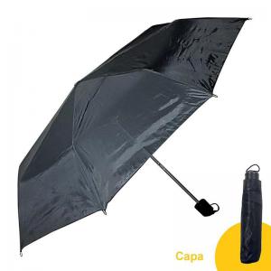 Guarda Chuva Sem Cabo Liso com 8 Varetas Preto Pequeno - M.brilhante