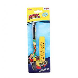 Lapiseira Escolar Mickey 0.5Mm com Tubo de Grafite - Etipel
