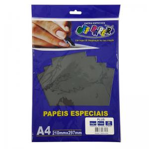 Papel Plus A4 210Mmx297Mm 120G/M Preto com 20 Folhas - Off Paper