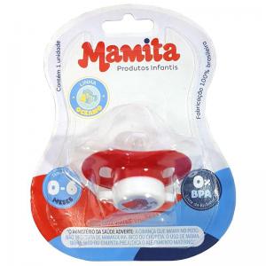 Chupeta Recém Nascido N1 Convencional Star Baby Bolinha Vermelha - Mamita