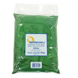 Glitter Metalico Verde Bandeira Pacote com 500 Gramas - Lantecores - Osl
