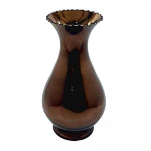 Vaso Vidro Mediterraneo Wood Espelhado 34,5Cm - C.parisiense