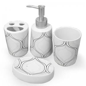 Conjunto Banheiro Cerâmica com 4 Peças - Centro Oeste