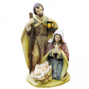 Presépio Resina Sagrada Familia Médio 20X12Cm - Centro Oeste