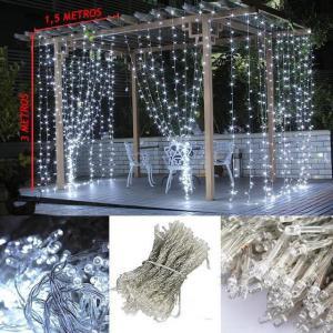 Pisca Natal Cortina Led Branco 192 Lâmpada - Centro Oeste