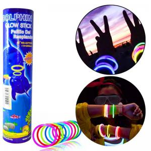 Pulseira Neon Tubo com 100 Unidades