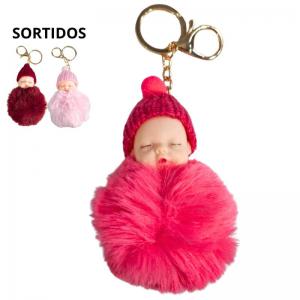 Chaveiro Pelucia Pompom Sortidos Bebe com Gorro - Centro Oeste
